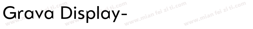 Grava Display字体转换
